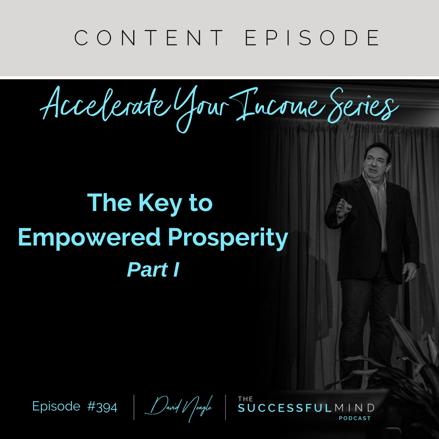 The Successful Mind Podcast - Episode 394 - Accelerate Your Income Series: The Key to Empowered Prosperity - Part I